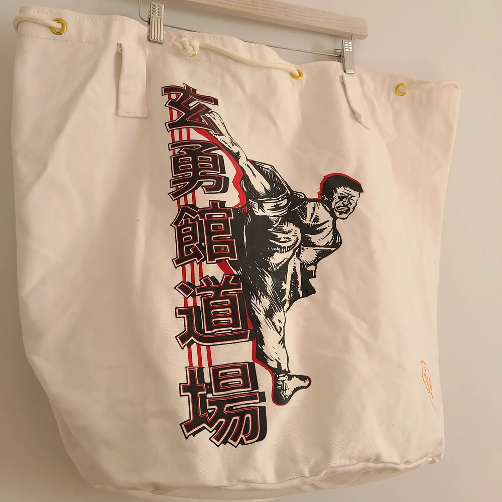 White Martial Arts Graphic Tote Bag